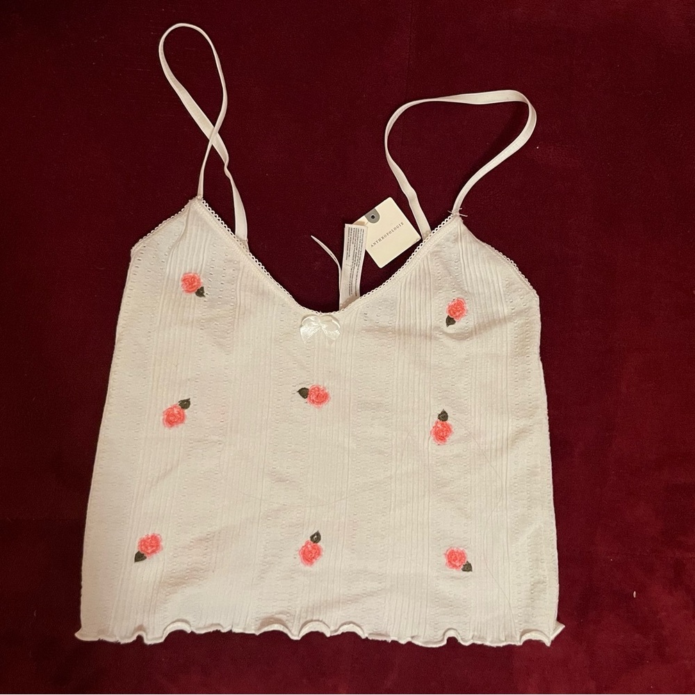 Anthropologie white cami